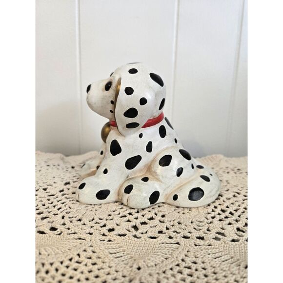 Thun Ceramic Dalmatian Dog Figurine With Red Collar and Gold Heart Circa 1960s - Picture 2 of 7